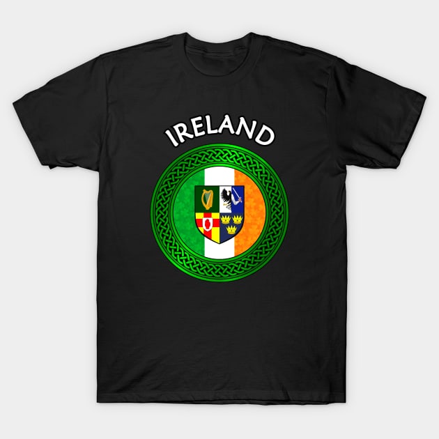 Irish Flag Clover Celtic Knot - Ireland T-Shirt by Taylor'd Designs